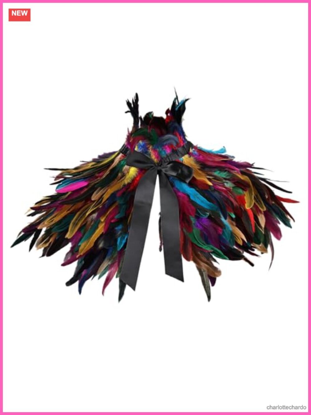 Handmade Natural Feather Shrug Shawl Wrap Cape Victorian Collar for Halloween
